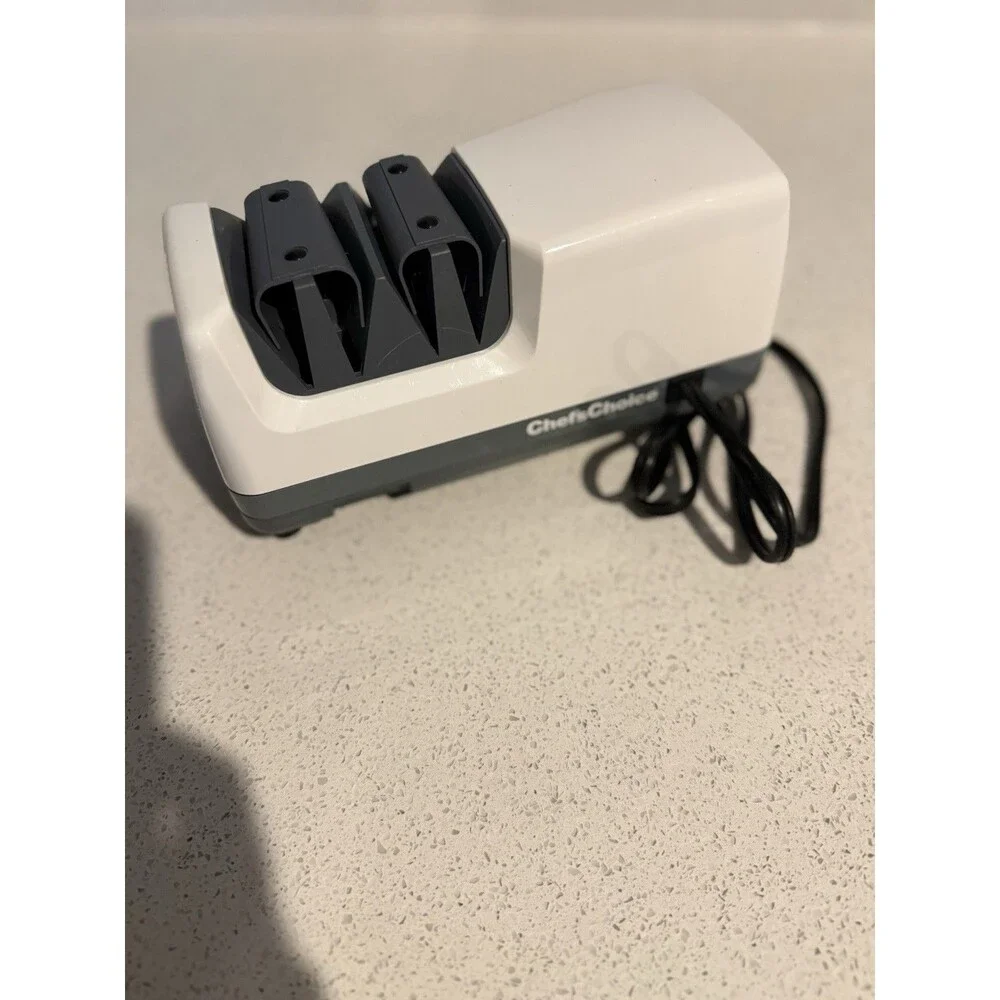 CHEF'S CHOICE Diamond UltraHone Knife Sharpener 312 Electric White Gray - Tested